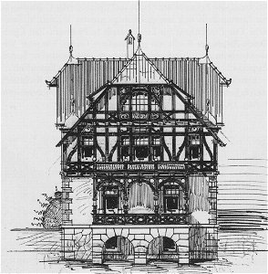 Radebeul Villa Göbel Bauzeichnung Sommer 1902
