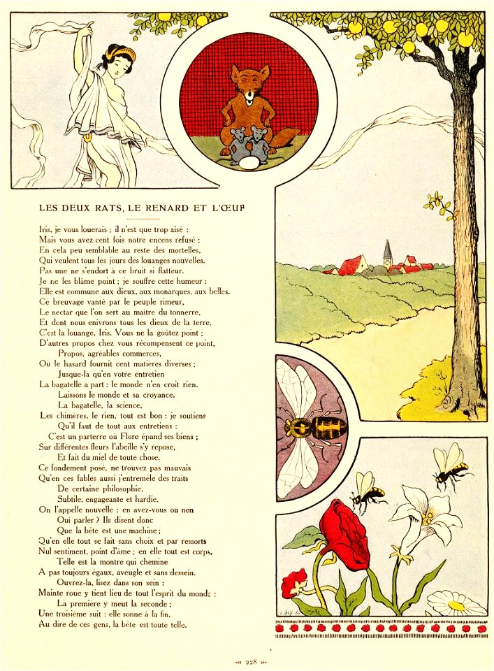Rabier - Fables de La Fontaine -Les Deux Rats, le Renard et l'Œuf 1