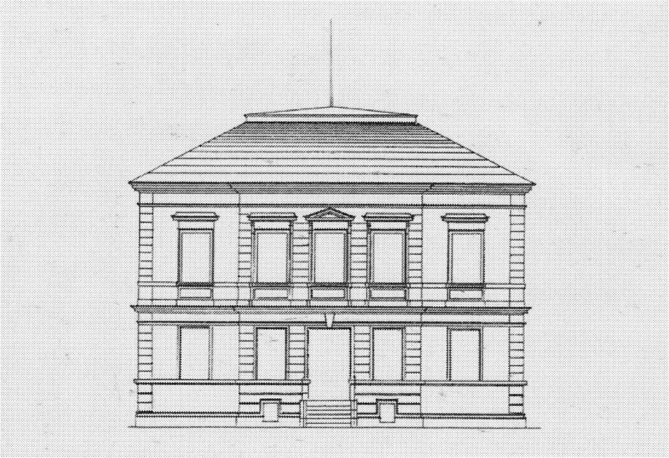 Radebeul Villa Obere Bergstraße 7 Bauzeichnung 1874