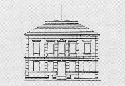 Radebeul Villa Obere Bergstraße 7 Bauzeichnung 1874