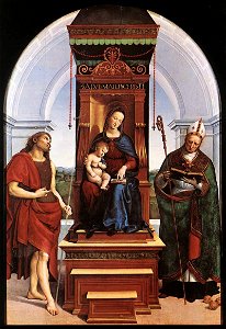 Raffaello Sanzio - Madonna and Child (The Ansidei Altarpiece) - WGA18663. Free illustration for personal and commercial use.