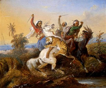 Raden Sarief Bustaman Saleh - La Chasseau Tigre