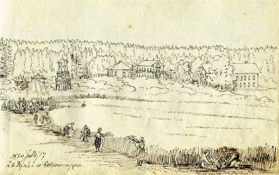 Radkaŭščyna, Maniuška. Радкаўшчына, Манюшка (Č. Maniuška, 17.07.1854)