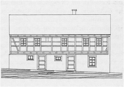 Radebeul Dreiseithof Altnaundorf 35 Bauzeichnung Nebengebäude 1902