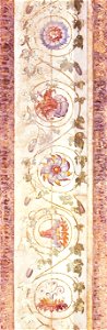 Raffaels Werkstatt, Loggien Raffaels, Halbpilaster bei Pilaster VIII, Ausschnitt