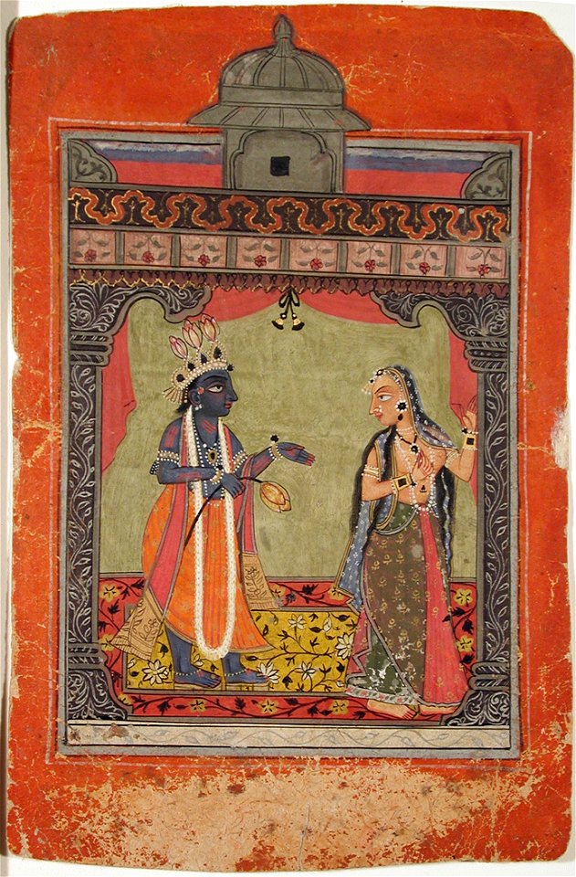 Radha and Krishna in an inner chamber (6125121704)
