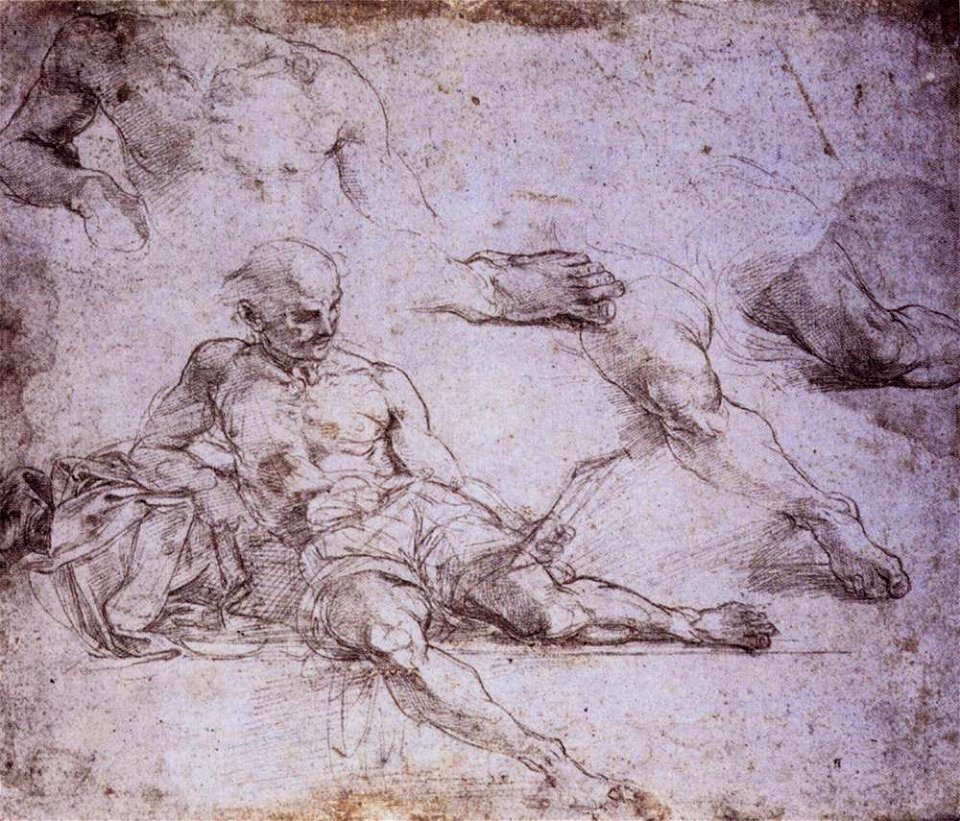 Raffaello Sanzio - Study of Diogenes for the School of Athens - WGA18927