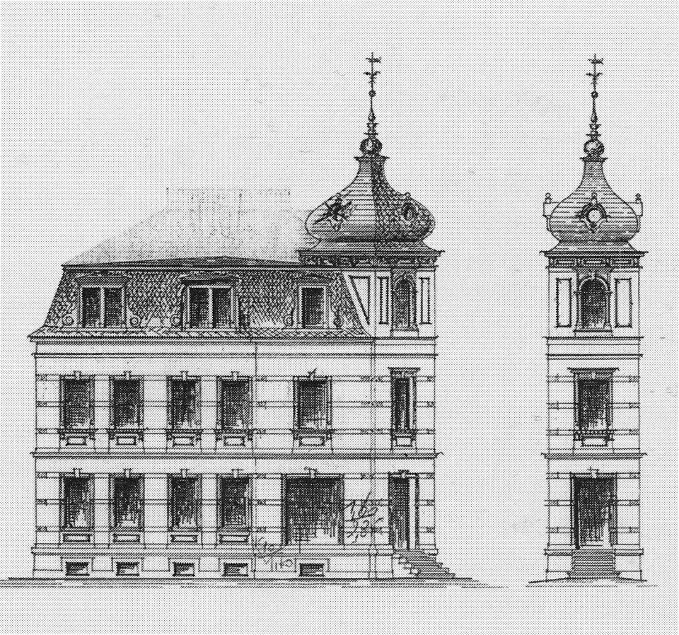 Radebeul Mietshaus Dr.-Külz-Straße 21 Bauzeichnung 1899