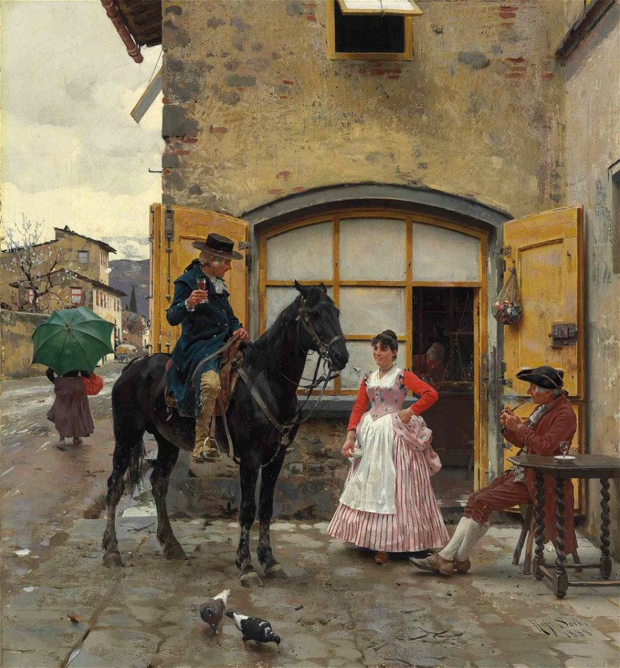 Raffaello Sorbi - Stopping for a Drink