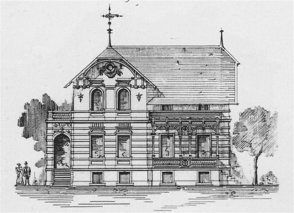 Radebeul Mietvilla Wilhelm-Busch-Straße 10 Bauzeichnung 1891