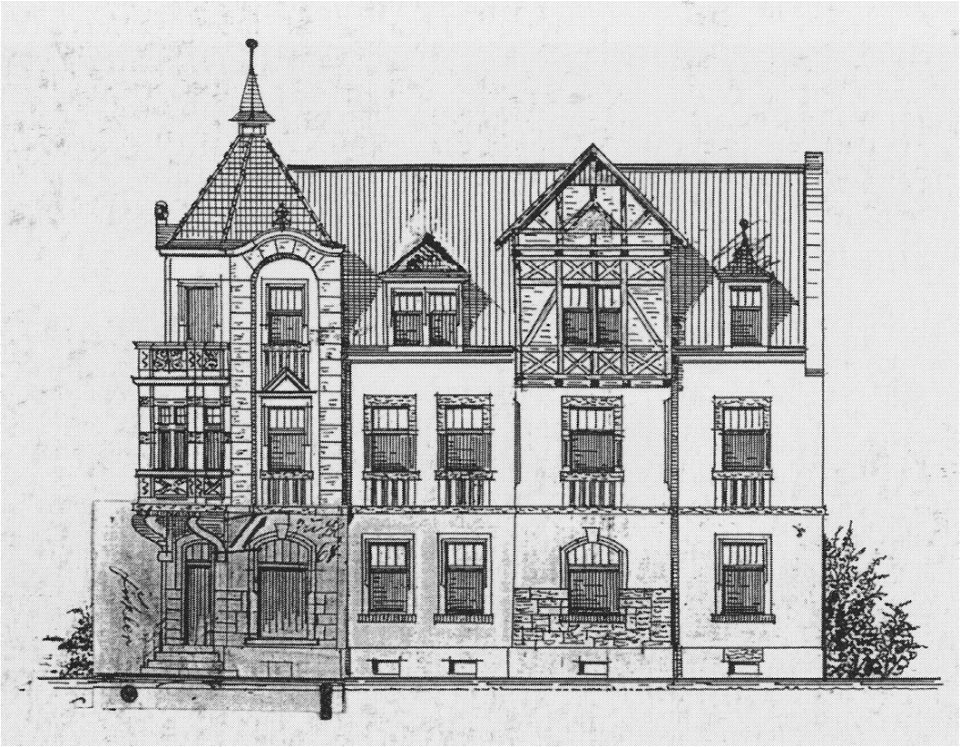 Radebeul Mietshaus Serkowitzer Straße 10 Bauzeichnung 1904