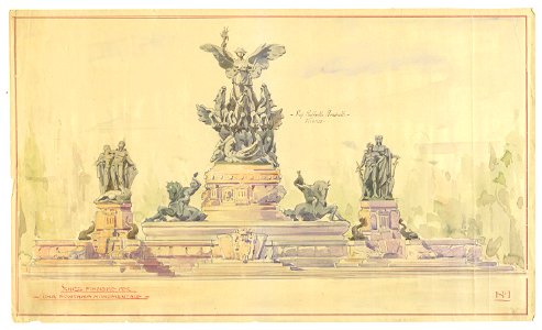 Raffaello Romanelli - Proiect pentru o fântână monumentală 2