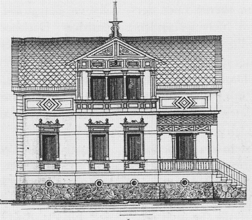 Radebeul Villa Gradsteg 44 Bauzeichnung 1896
