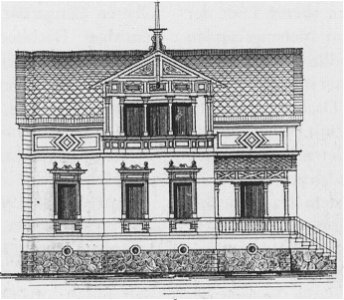 Radebeul Villa Gradsteg 44 Bauzeichnung 1896