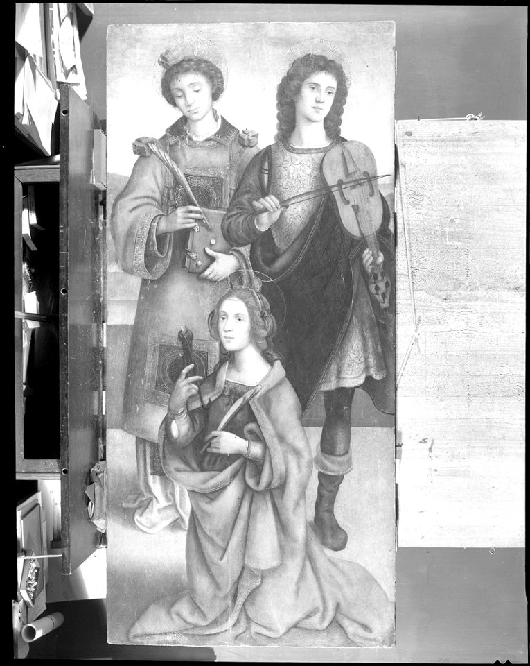 Raffaellino del Garbo - Saints Stephen, Genesio and Apollonia - 1943.121 - Fogg Museum