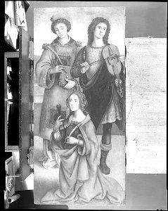 Raffaellino del Garbo - Saints Stephen, Genesio and Apollonia - 1943.121 - Fogg Museum