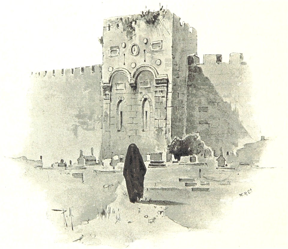 Raffaele Mainella. Äusere mauern von Jerusalem. 1895. P.162