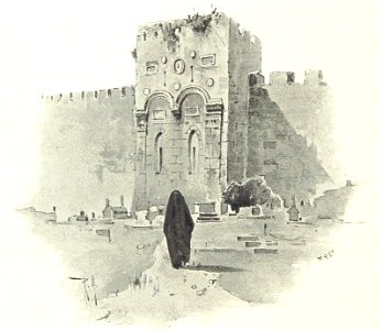 Raffaele Mainella. Äusere mauern von Jerusalem. 1895. P.162