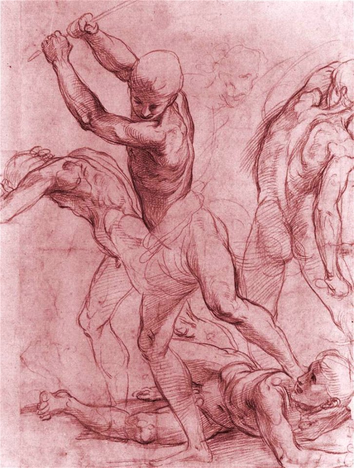 Raffaello Sanzio - Fighting Men - WGA18926