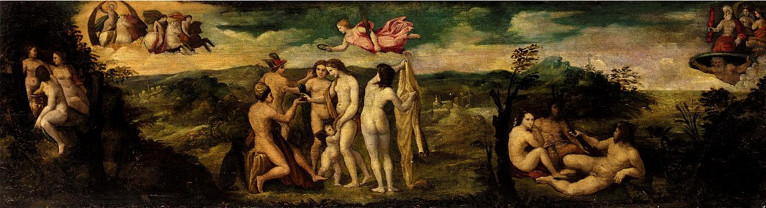 Raffaello Sanzio - The Judgement of paris. Free illustration for personal and commercial use.