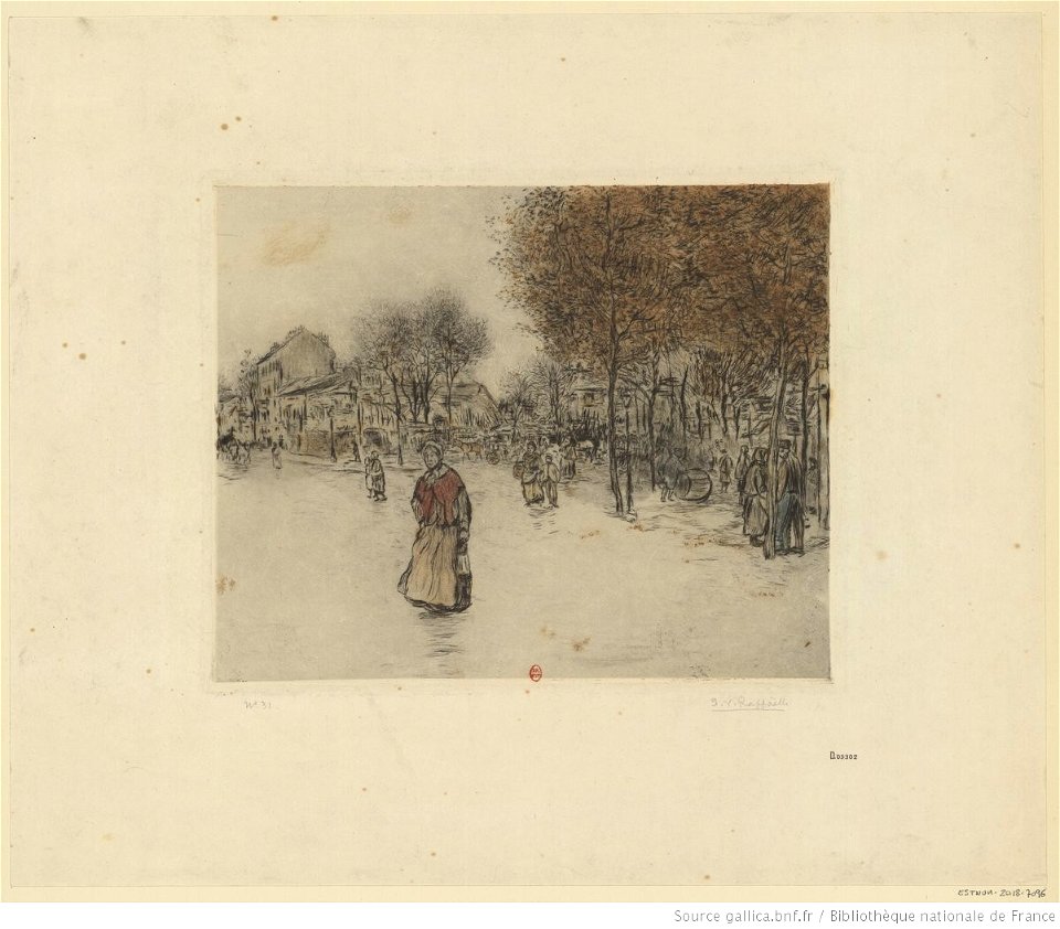 Raffaëlli - Route de la révolte, à Neuilly, 2éme état, btv1b53187060v