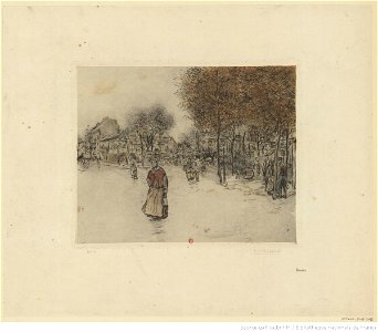 Raffaëlli - Route de la révolte, à Neuilly, 2éme état, btv1b53187060v