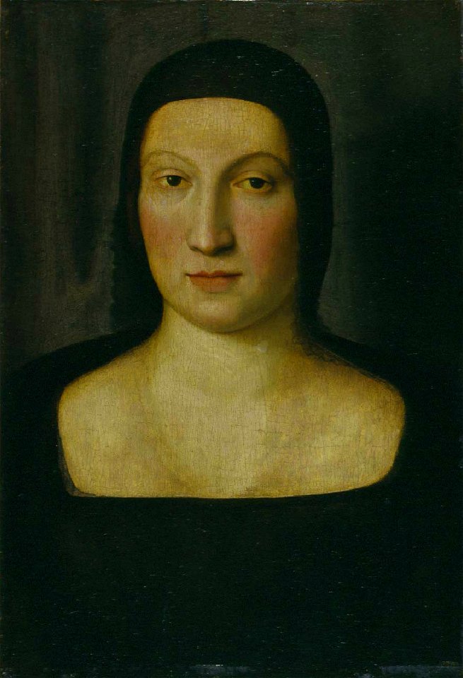 Raffaello, ritratto di maria pia da montefeltro