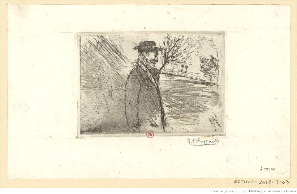 Raffaëlli - Sous la pluie, 1er état, btv1b531870240