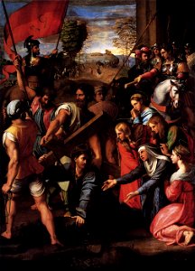 Raffaello Sanzio - Christ Falls on the Way to Calvary - WGA18828