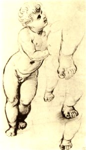Raffaello, studio per gesù bambino