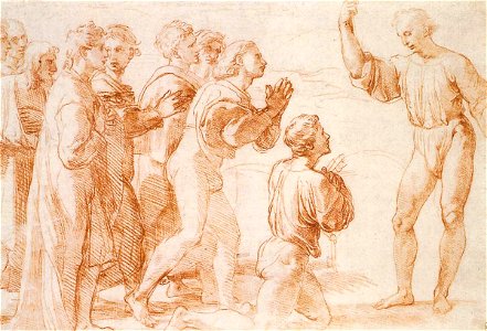 Raffaello, studio per i cartoni degli arazzi della sistina 04