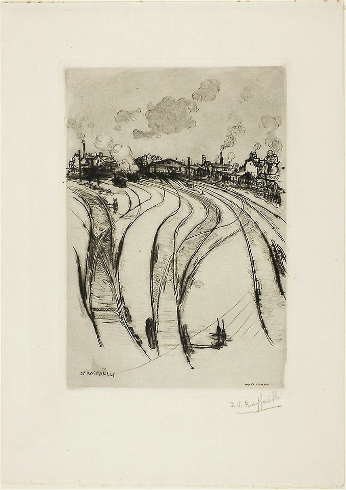 Raffaëlli - Champ de Mars Station, 1925.324