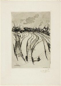 Raffaëlli - Champ de Mars Station, 1925.324