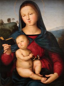 Raffaello Sanzio (Urbino, 28 marzo 1483 – Roma, 6 aprile 1520) - Madonna Solly (1500-1504) Olio su tavola dimensioni 52x38 cm. - Gemäldegalerie, Berlino