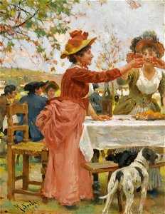 Raffaello Sorbi - Festivities in the Campagna