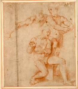 Raffaello - Aktstudien zur Apostelgruppe im hinteren Zentrum der Transifiguration, 4880