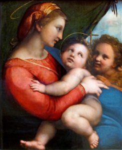 Raffaello, madonna della tenda crop