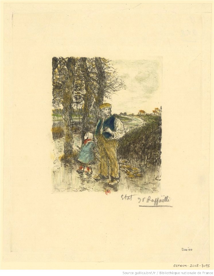 Raffaëlli - En promenade, 2éme état, btv1b53187030m
