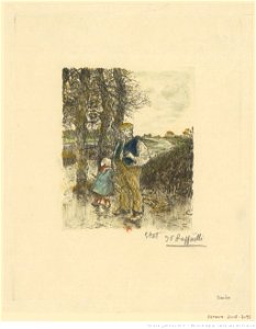 Raffaëlli - En promenade, 2éme état, btv1b53187030m