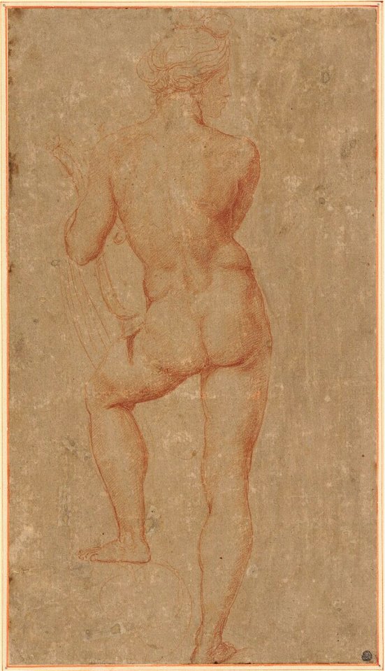 Raffaello - Stehender Apoll (Studie für das Gastmahl der Götter, Villa Farnesina, Rom), 218