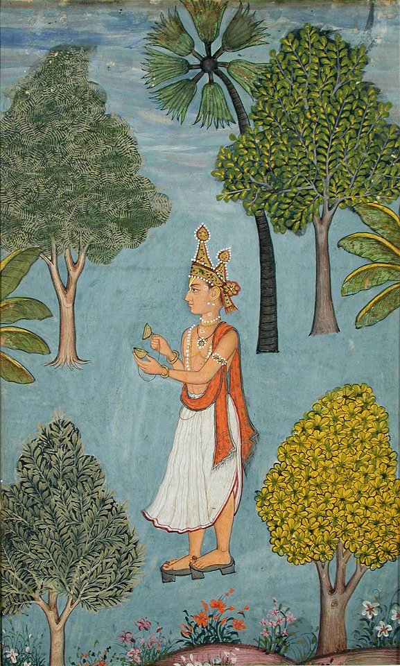 Ragamala (a devotee standing in a forest) (6125085402)