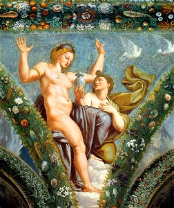 Raffaello Sanzio - Venus and Psyche - WGA18855. Free illustration for personal and commercial use.