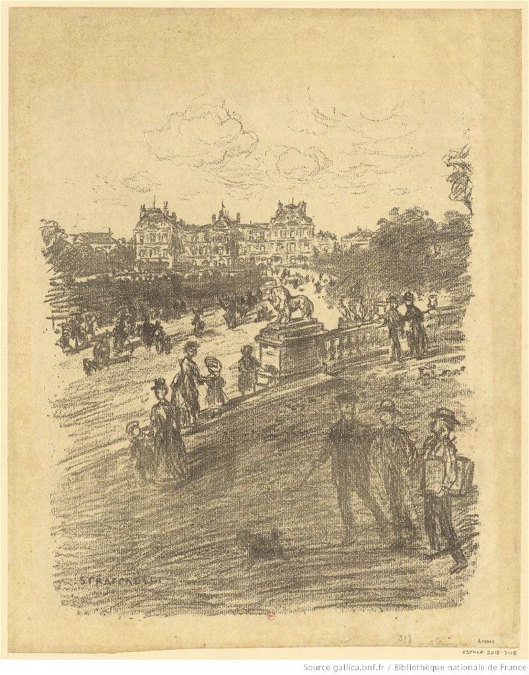 Raffaëlli - Le jardin du Luxembourg, btv1b53187044t