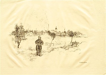 Raffaëlli - Le Terrassier de la Plaine St. Denis, 1985.47