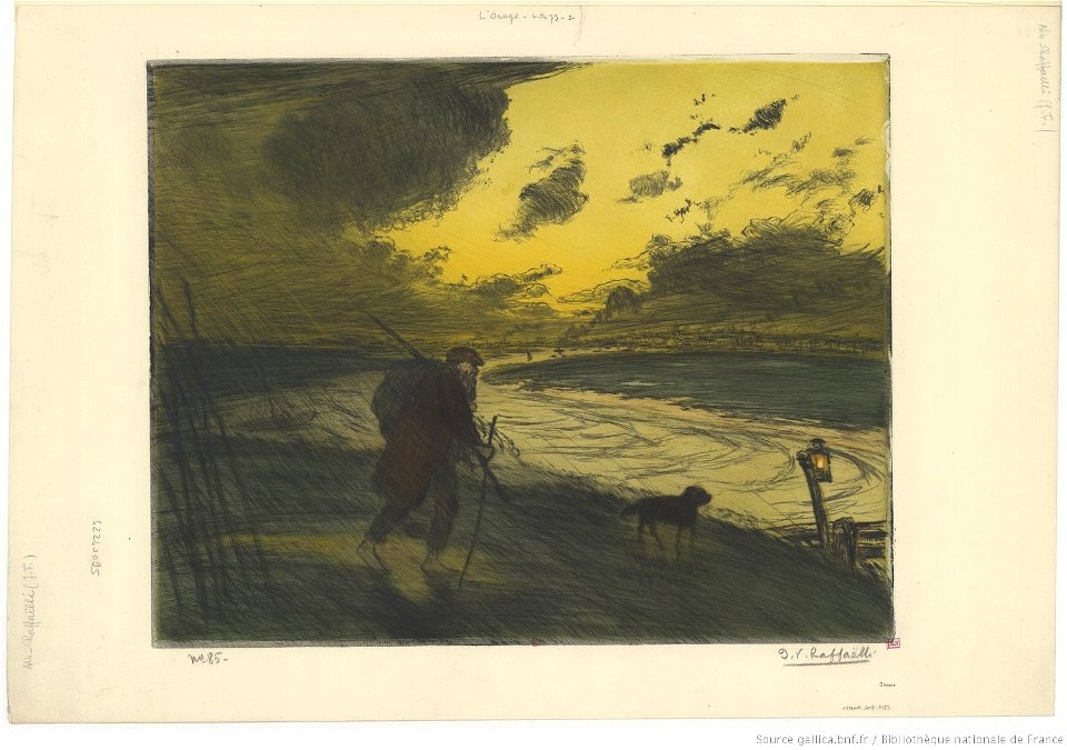 Raffaëlli - L'orage, 2ème état, btv1b531870117