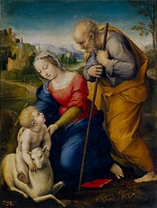 Raffaello Sanzio - La Sagrada Familia con un cordero