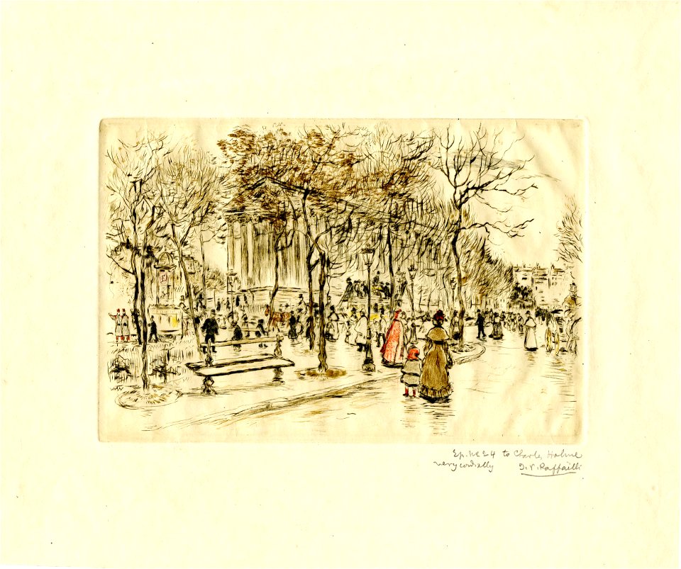 Raffaëlli - Place de la Madeleine, 1923,1205.5