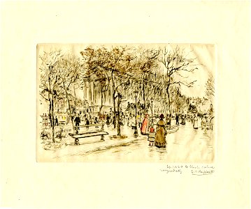 Raffaëlli - Place de la Madeleine, 1923,1205.5