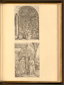 Raimondi - Das Marienleben Der zwölfjährige Jesus im Tempel; Christi Abschied von seiner Mutter, DI1261