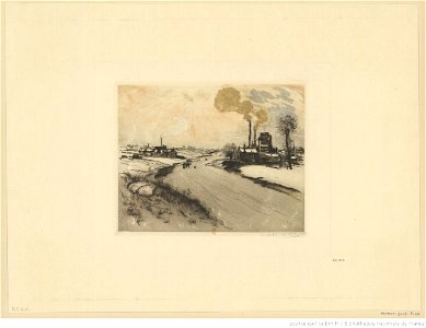 Raffaëlli - Les usines sous la neige, 2ème état, btv1b53187025f